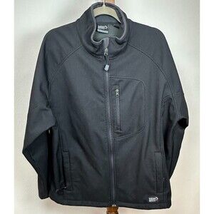 DRI DUCK DDX Softshell Jacket Men’s Large Black Waterproof Windproof Workwear